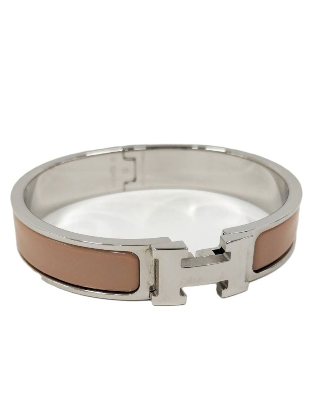 Hermes Clic Clac H Bracelet Plated Pink